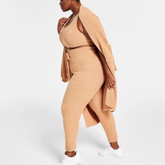 Nina Parker Trendy Plus Size Terry Jogger Pants - Picture 4 of 4